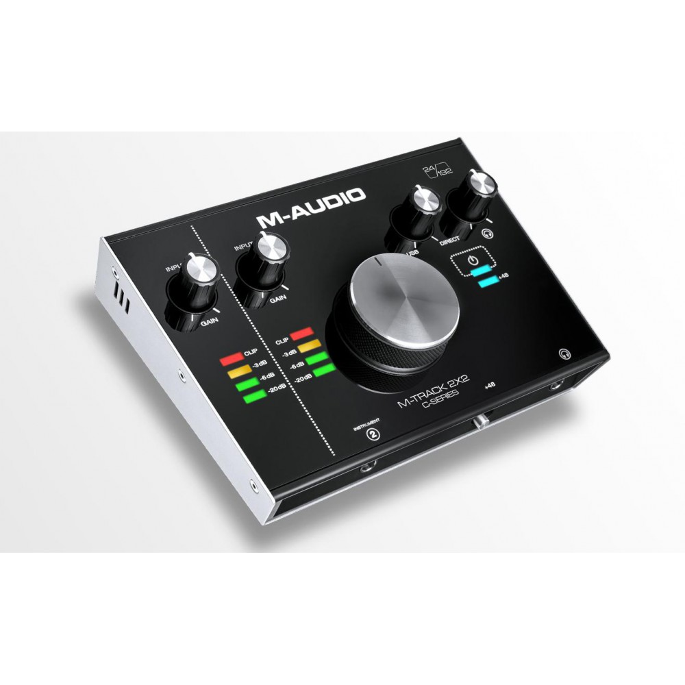 M-Audio M-Track 2x2 - USB Audio Interface - schuin voor overzicht