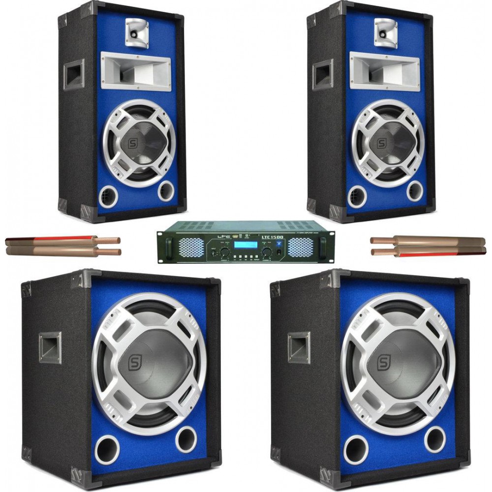 Zenuwinzinking helper Bloesem 2x SkyTec Disco PA Speaker 8 en 2x subwoofer 15 goedkoop kopen?