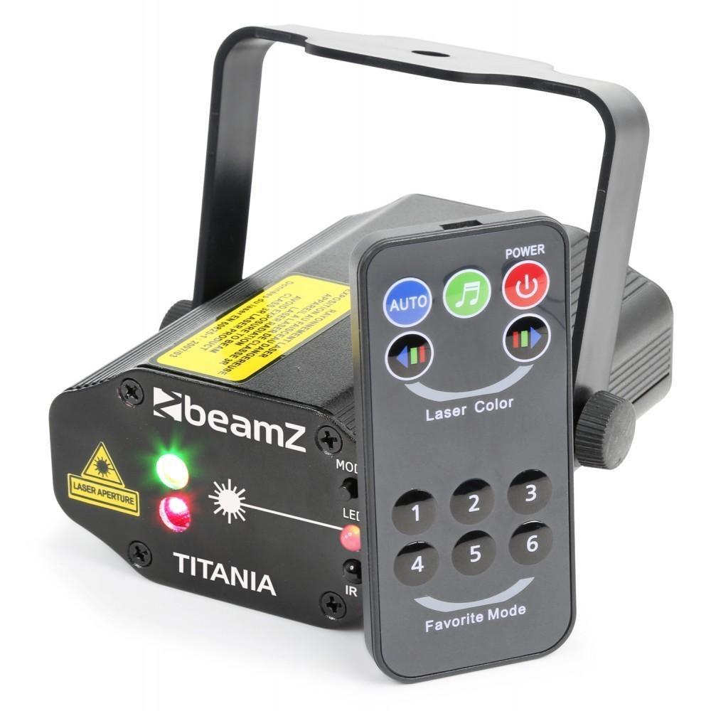 BeamZ Titania - Dubbele Laser 200mW RG Gobo met afstandsbediening