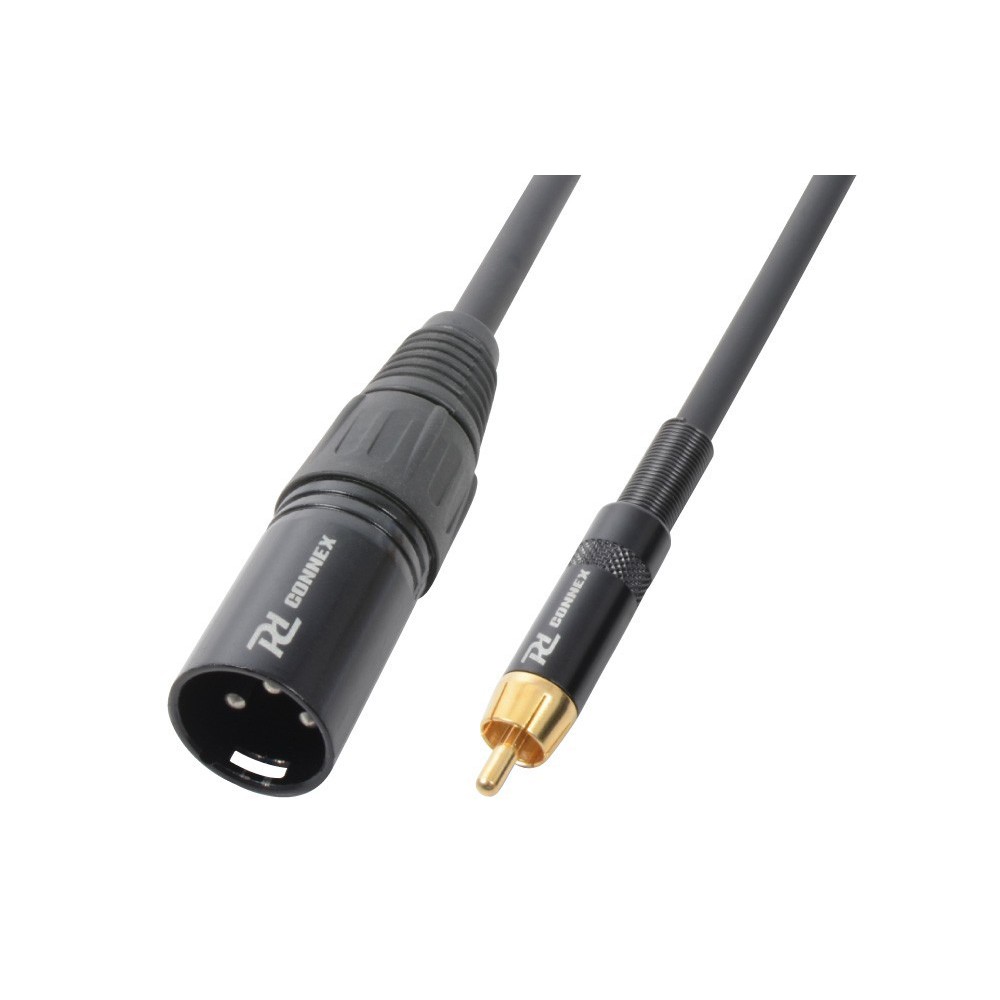 Vergelden Noord West Uitbeelding PD connex - Kabel XLR Male - RCA Male 3.0m goedkoop bij dj-verkoop
