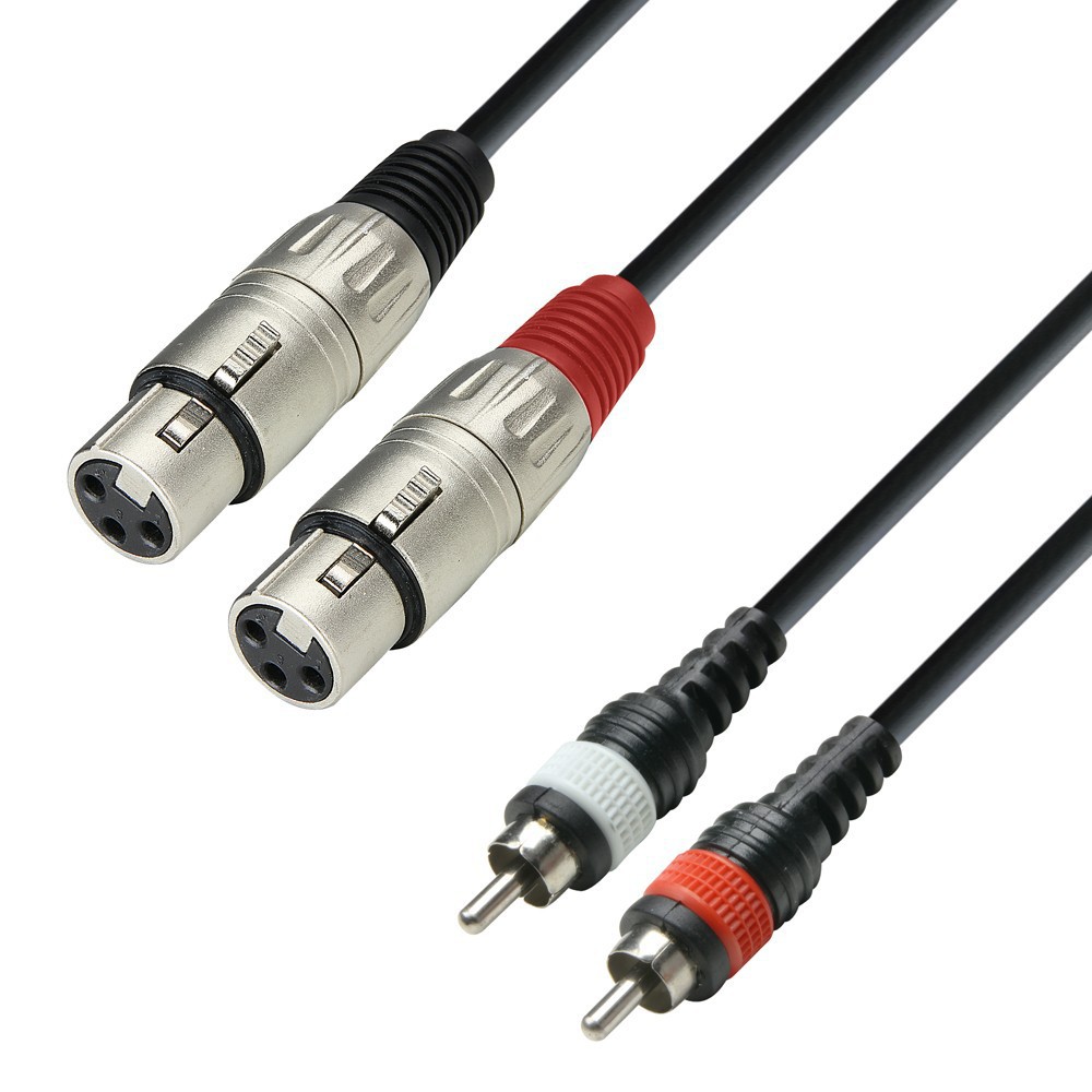 Republiek racket wijs Adam Hall Cables K3 TFC Series - Audio kabel 2 x RCA Male naar 2 x XLR