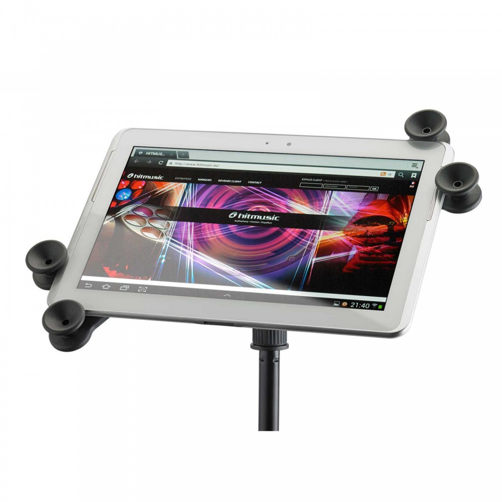 Beperkt procent kleuring HILEC Media2 - Tablet houder voor Microfoonstandaard - Audiophony