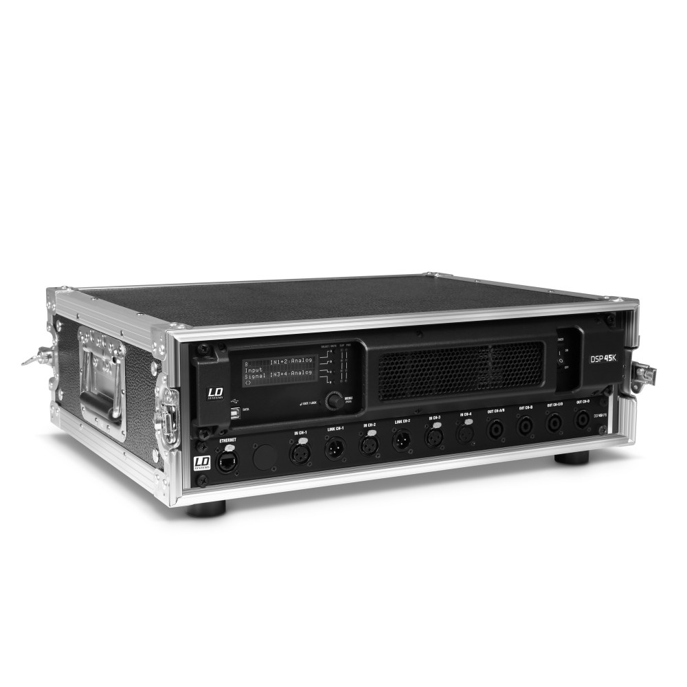 plek Shetland Gelukkig is dat LD Systems DSP 45K RACK - 4 x 1,200 watt DSP-versterker en patchbay in 19"  case