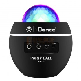 Achterkant aansluitingen iDance BB10-Black - Audio Speakers met disco lamp en Bluetooth