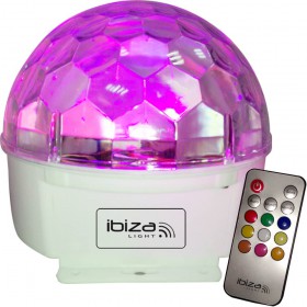 Ibiza Light ASTRO-9C-RC - 9-Kleurige Astro (RGBWAGPOP) LED Licht Effect