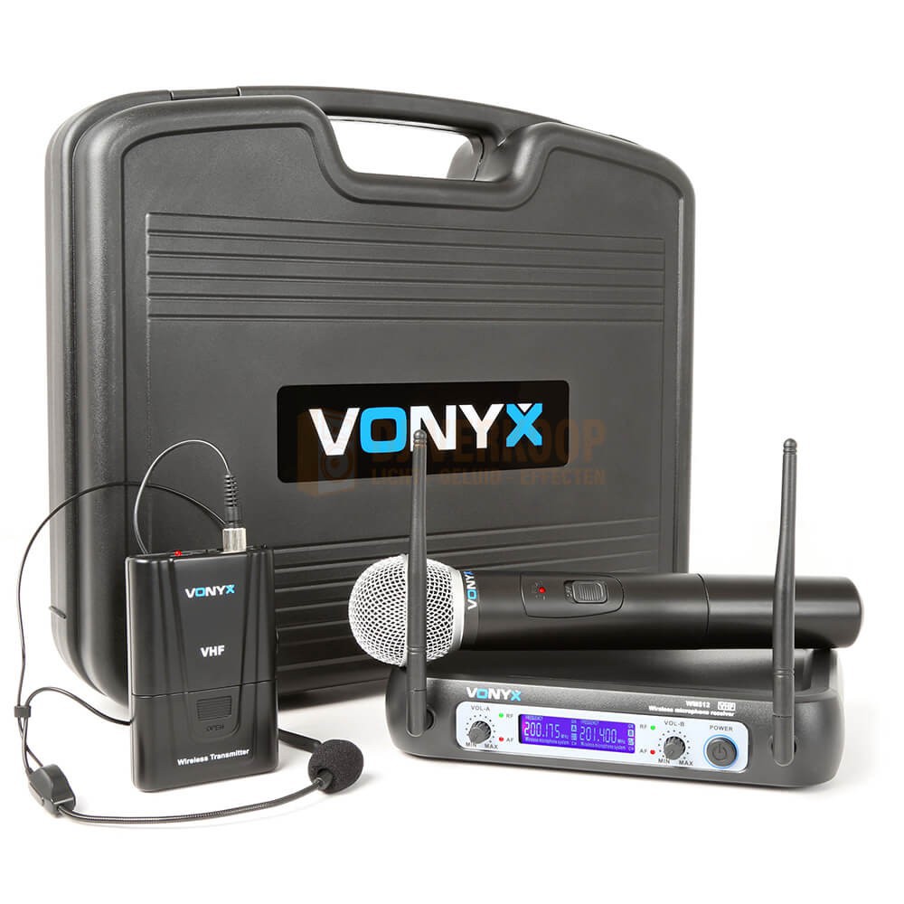 visueel Blootstellen Menstruatie VONYX WM512C - 2-Kanaals VHF Draadloos Microfoonsysteem