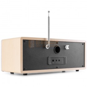 Audizio Bari - WIFI Internet Stereo Radio met DAB+ wit achterkant antenne