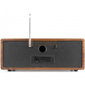 Audizio Bari - WIFI Internet Stereo Radio met DAB+ hout achterkant