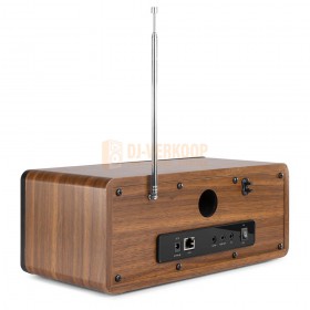 Audizio Rome - WIFI Internet Stereo DAB+ Radio hout zij achterkant