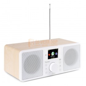 Audizio Rome - WIFI Internet Stereo DAB+ Radio wit schuine voorkant