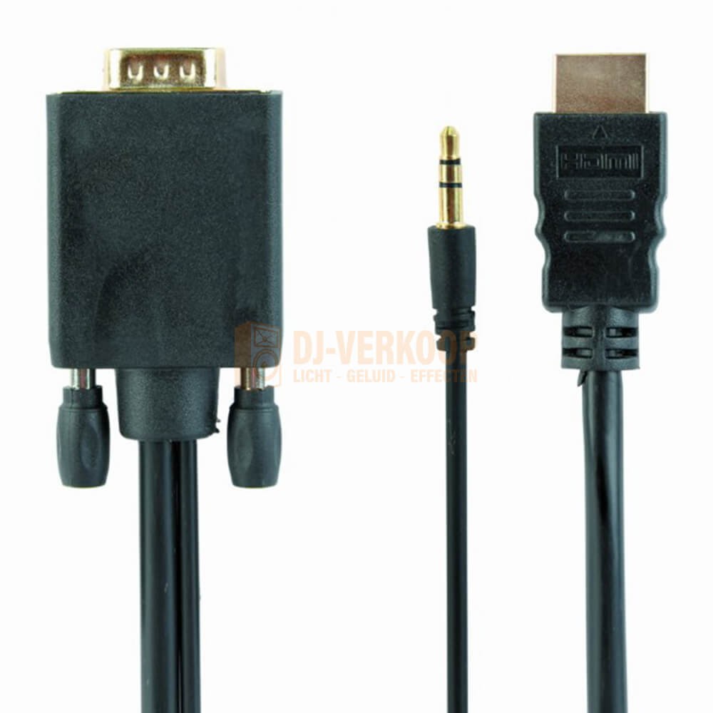 Verenigen Kalksteen acuut Cable expert A-HDMI-VGA-03-6 - HDMI naar VGA kabel met audio, 1.8 meter
