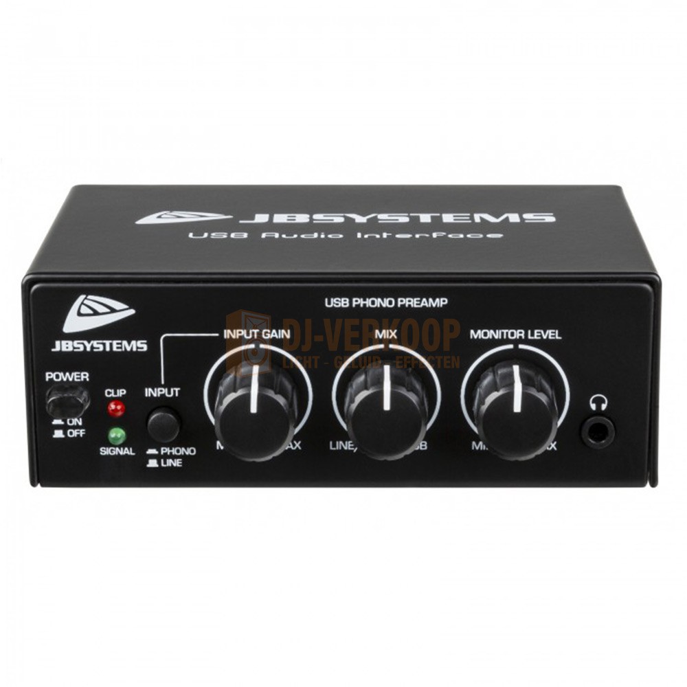 JB Systems USB Audio Interface Geluidskaart met line in en uit