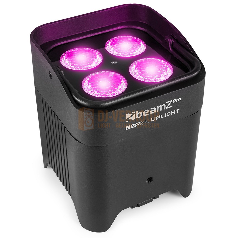 BeamZ Pro BBP54 Batterij Uplight Par 12W Ook voor buiten, 6-in-1 RGBAW-UV LED