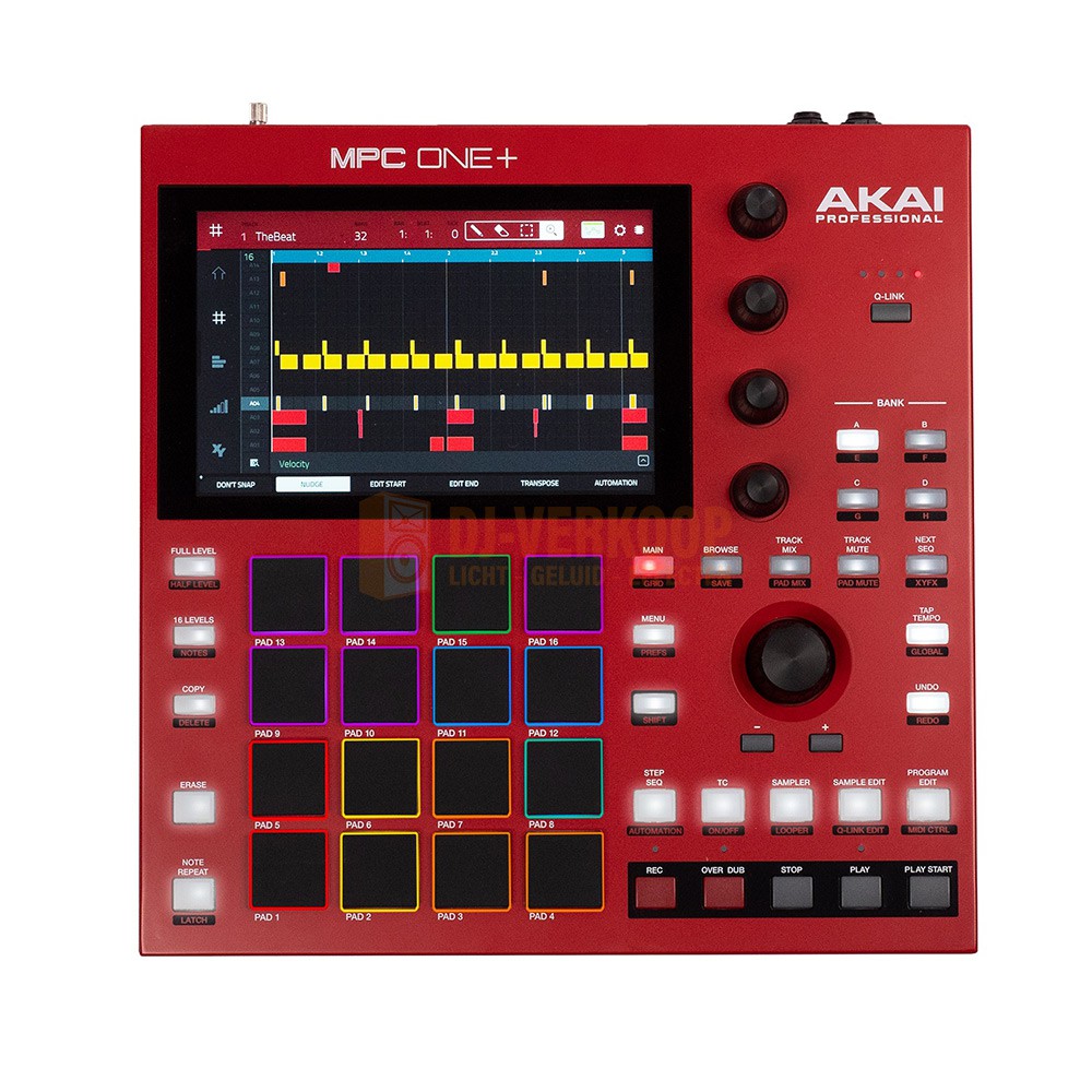 Akai Professional MPC one+ - Standalone met 16 velocity-sensitive én aftertouch pads