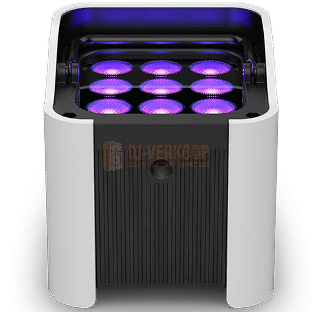 Chauvet Dj Freedom Par H Ip Draadloze Accu Hex Led Spot Zwart En Wit