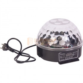 Ibiza Astro-Gobo - 2-in-1 combo effect 8 x 3W RGBW LED stroom kabel