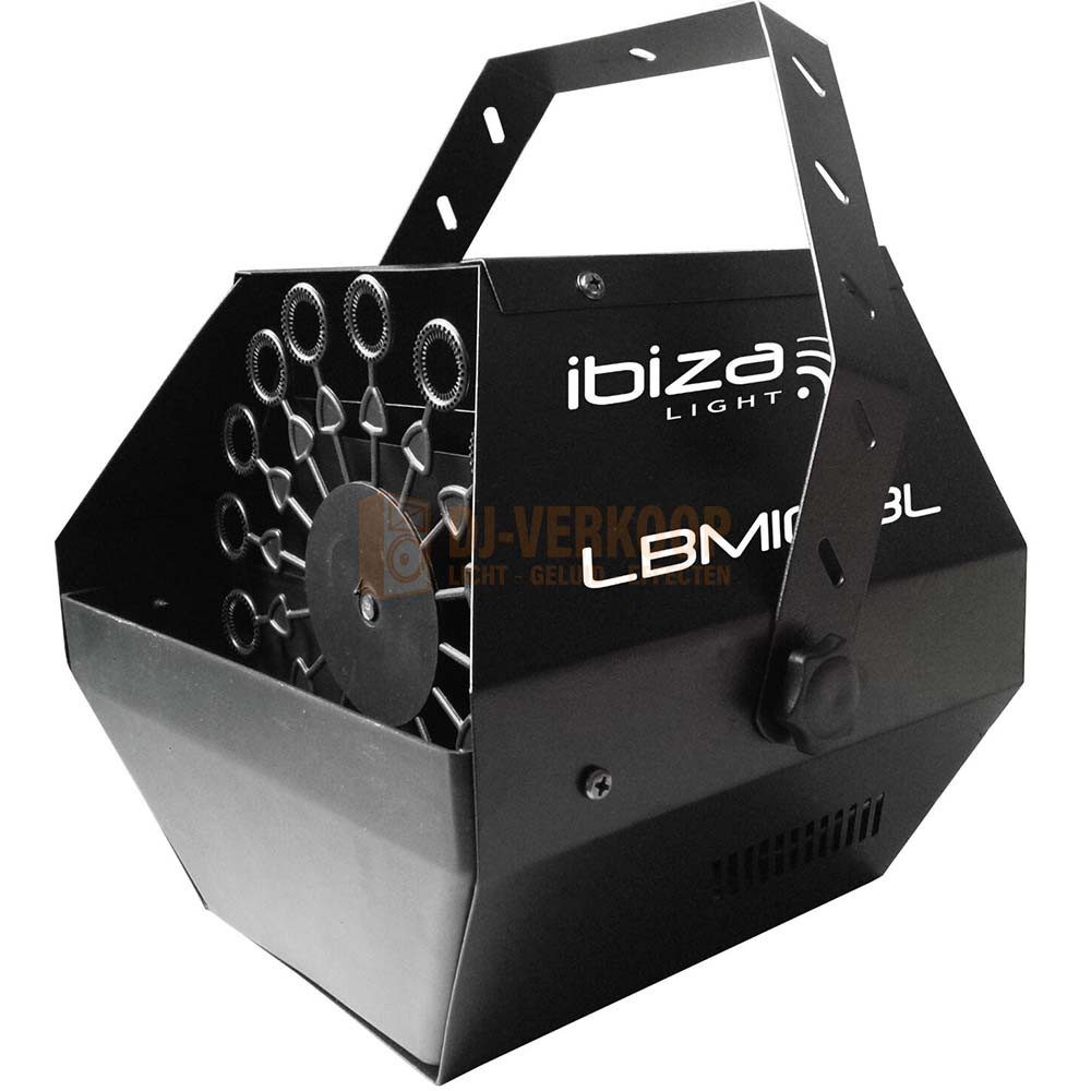 Ibiza Light LBM10BAT-BL - Draagbare oplaadbare accu bellenblaasmachine