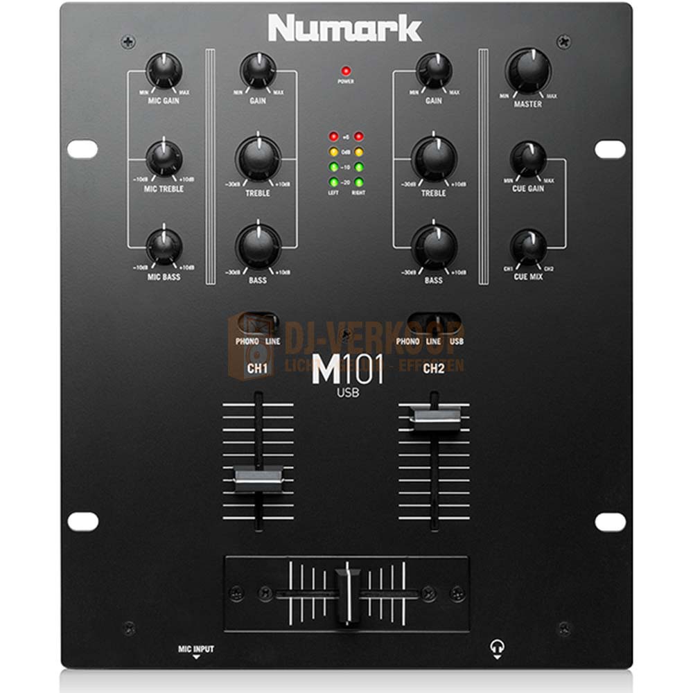 Actie - Numark M101USB - 2 kanaals USB mixer / mengpaneel