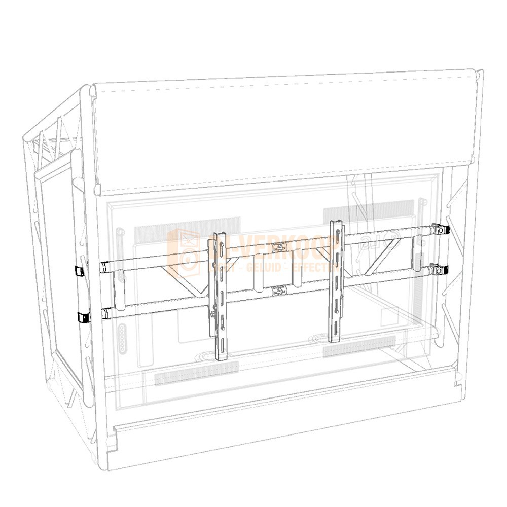 LiteConsole XPRS TV Support Bracket - Makkelijk TV's Monteren Voor Events