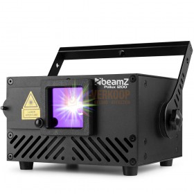 De BeamZ Pollux 1200 TTL is een krachtige 1,2W RGB animatielaser Inclusief SD-kaart en afstandsbediening.