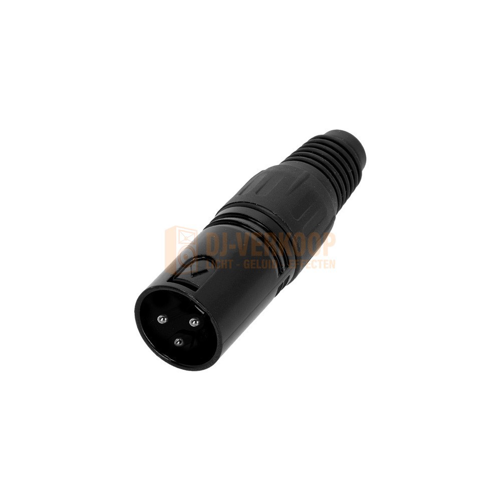 Adam Hall 4 STAR C XM3 BLK - 3-polige XLR-connector voor professioneel gebruik