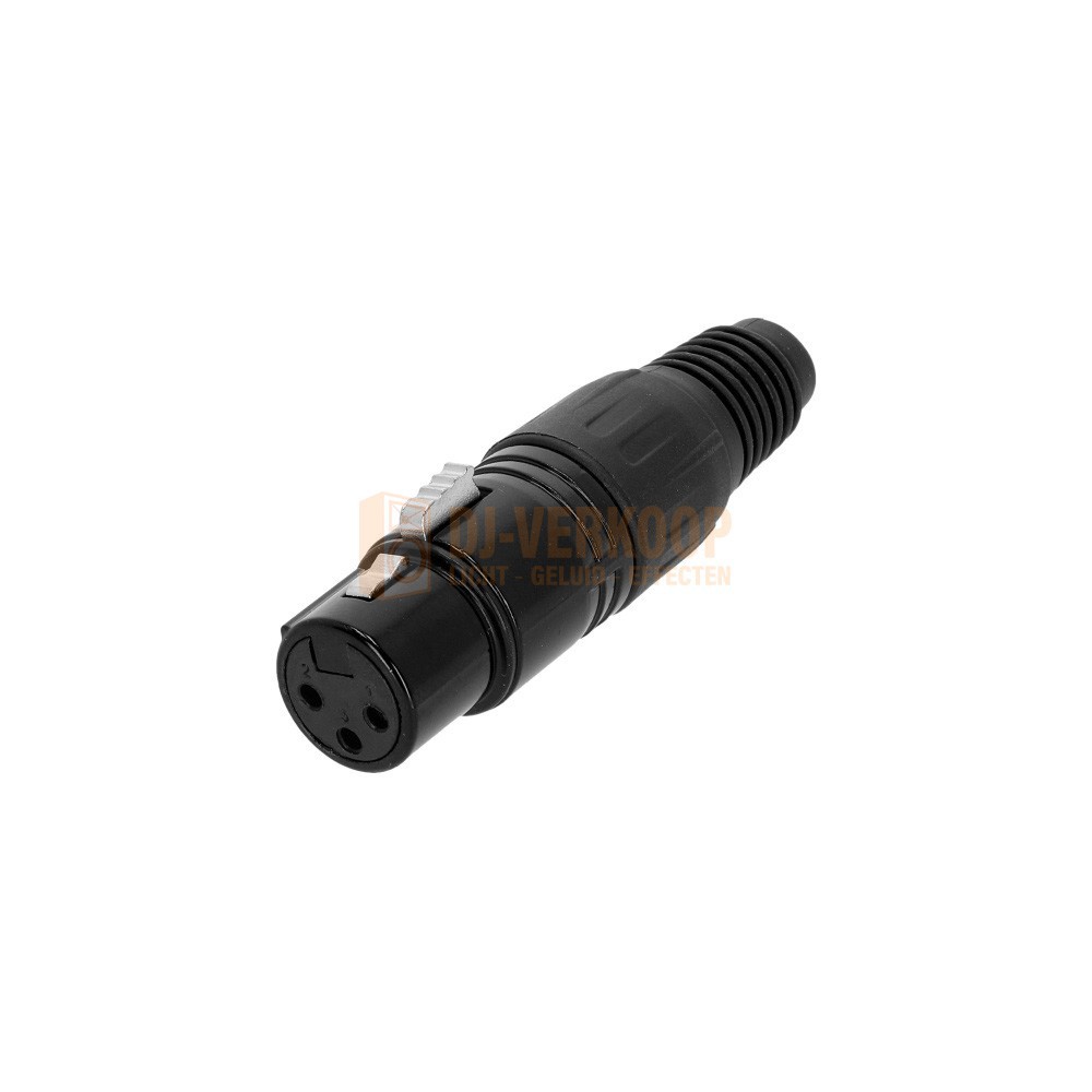 Adam Hall 4 STAR C XF3 BLK - 3-polige XLR Vrouwelijke Connector in het zwart