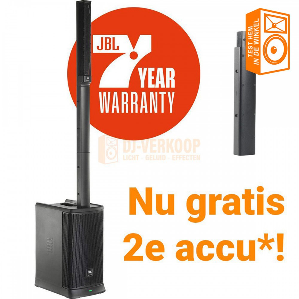 Gratis 2e Accu Actie* - JBL EON ONE MK2 - Alles-in-één oplaadbare kolom PA met ingebouwde mixer en DSP