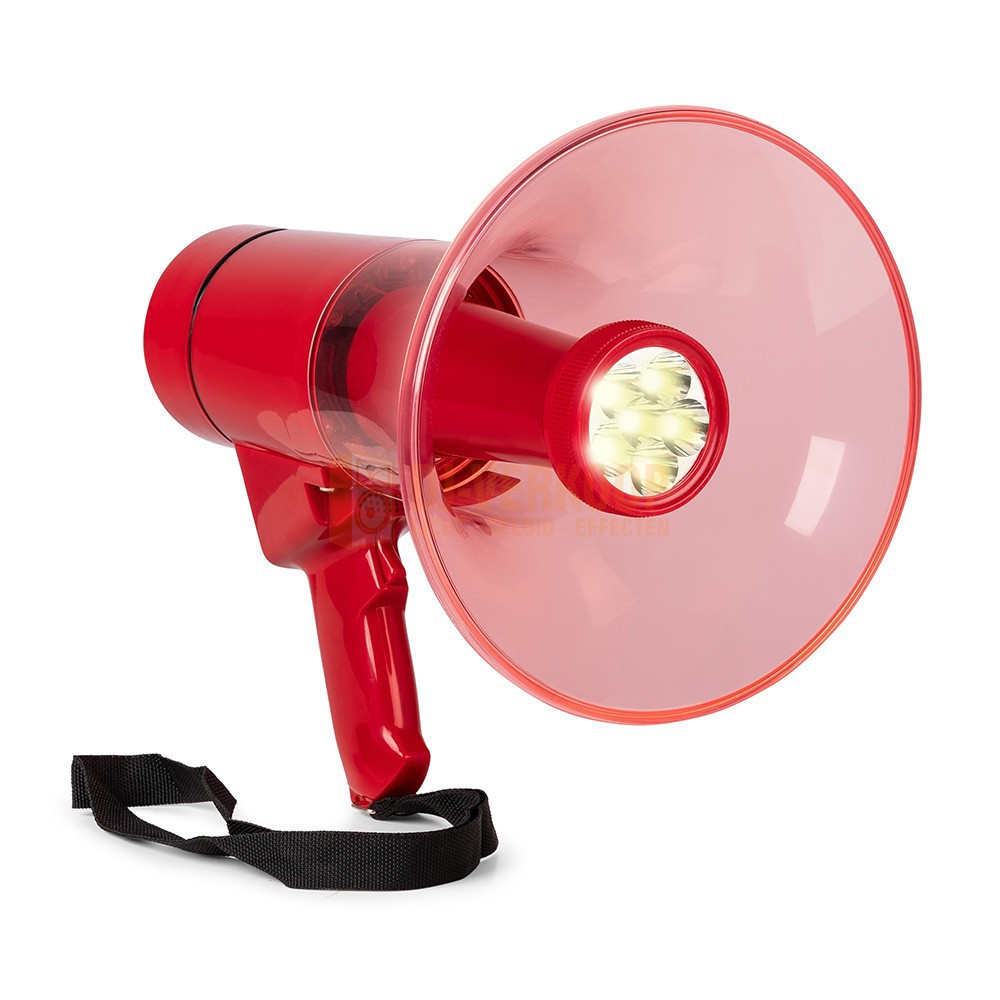 AFMAKEN! Vonyx MEG050 - 50watt Megafoon met LED verlichting