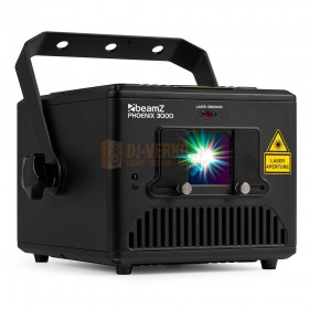 beamZ Phoenix 3000 - 3W RGB-laser met analoge modulatie