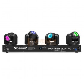 BeamZ Panther Quatro Beam Bar – LED-lichtbalk met 4 moving heads en RGBW-kleuren