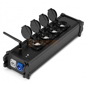 176.296  PD Connex PSB50 Power Splitter Box met draadloze DMX - Stroomverdeler met P-Con aansluitingen