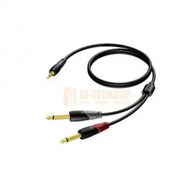 Procab CLA713 serie - 3.5 mm Jack male stereo - 2 x 6.3 mm Jack male mono