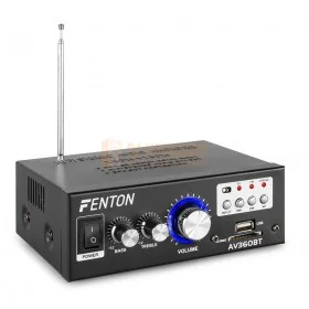 Fenton AV-360BT - Versterker met FM radio en USB / SD speler | DJ-verkoop - Licht | Geluid | Zang | Effecten