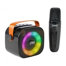 KARAKID10 Smart Karaoke Bluetooth Speaker met draadloze microfoon – Draagbare karaoke set voor kinderen | DJ-verkoop - Licht | Geluid | Zang | Effecten