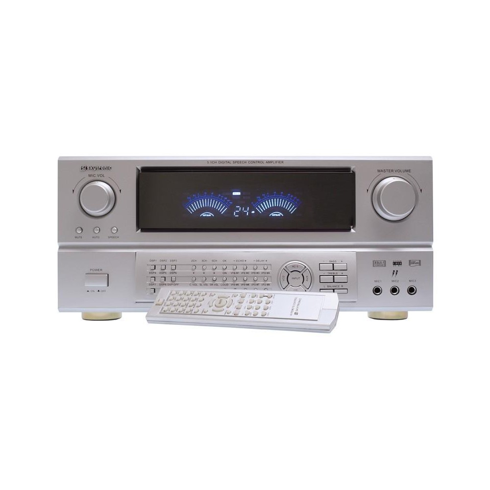 omvatten molen chatten Niet meer leverbaar - Skytronic HT-510 Karaoke Versterker 5.1 Surround -  Zilver (actie) 103.153