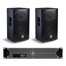 Niet meer leverbaar - Alto Pro SX112 Set - 2x Tourmax SX112 speakers en een APX1000 versterker | € 449,59 | DJ-verkoop - Licht | Geluid | Zang | Effecten