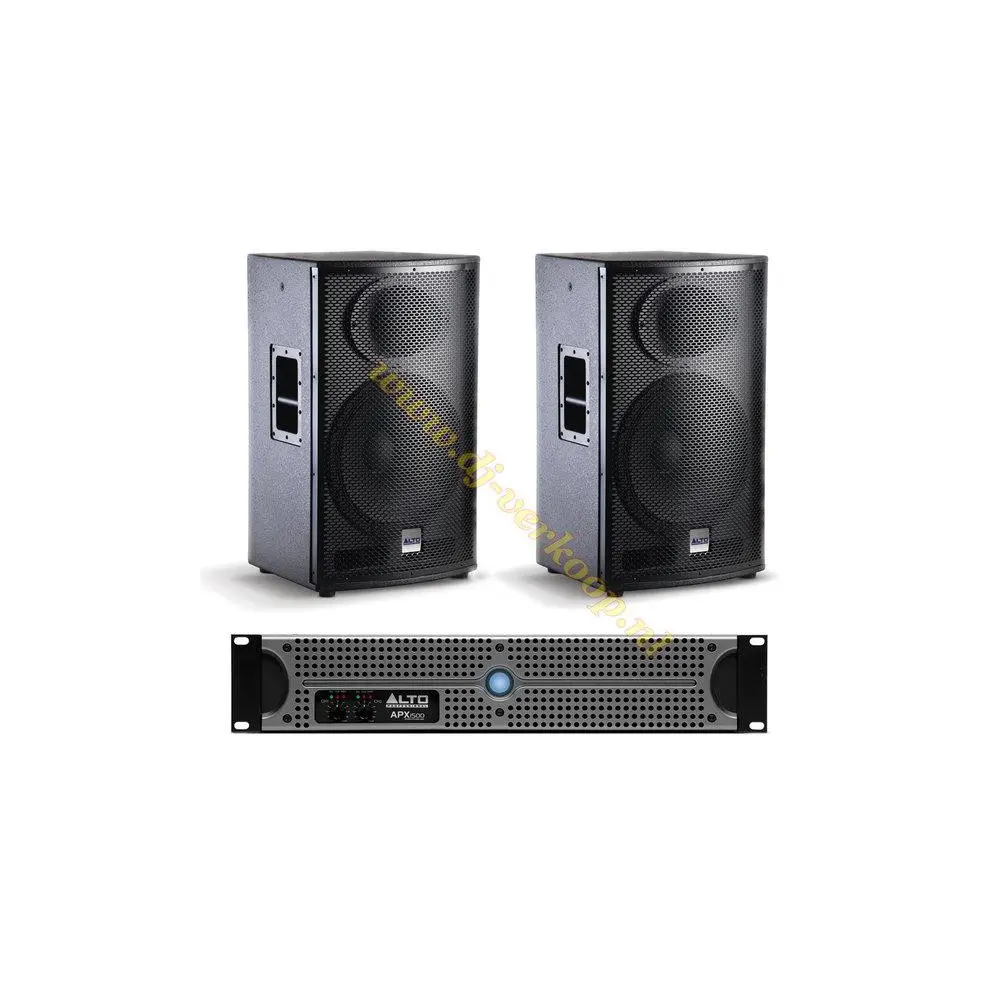 Niet meer leverbaar - Alto Pro SX115 Set 2x Tourmax SX115 speakers en een APX1500 versterker | € 537,19 | DJ-verkoop - Licht | Geluid | Zang | Effecten