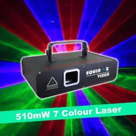 Niet meer leverbaar - Equinox Vixen Laser 510mw 7 kleuren animatie laser | € 505,79 | DJ-verkoop - Licht | Geluid | Zang | Effecten