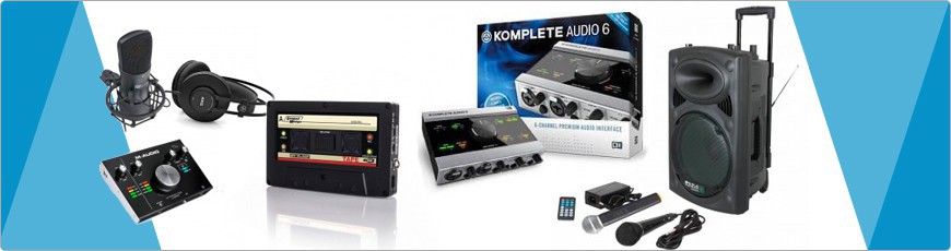 Opname Apparatuur - RMA Quality Sound. Beste service en prijs in dj, disco, zang, licht en Geluid gear.