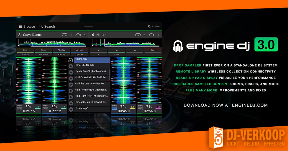 Engine DJ 3.0 is nu beschikbaar met vele nieuwe functies en mogelijkheden!